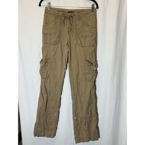 Supplies Women Drawstring Convertible Roll Up Capri‎ Hiking Cargo Pants Sz 4 G14